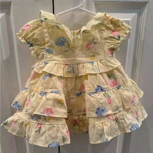 Baby girls yellow dress